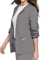 LANDAU SCRUB ZONE WOMEN'S 3-POCKET WARM-UP SCRUB JACKET | GRAPHITE GREY| MEDIUM | PN: 75221