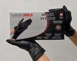 Black Nitrile Gloves  | Unikshield
