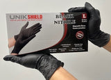 Black Nitrile Gloves  | Unikshield