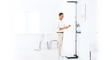 Digital weight and ultrasonic height measuring station, display in kg/ lbs | seca 286