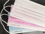 Medical Mask, Earloop, Blue/Lavender, Level 3 to ASTM F2100, Made in Canada | Part No. FM03B/ FM03L | UNIKMED