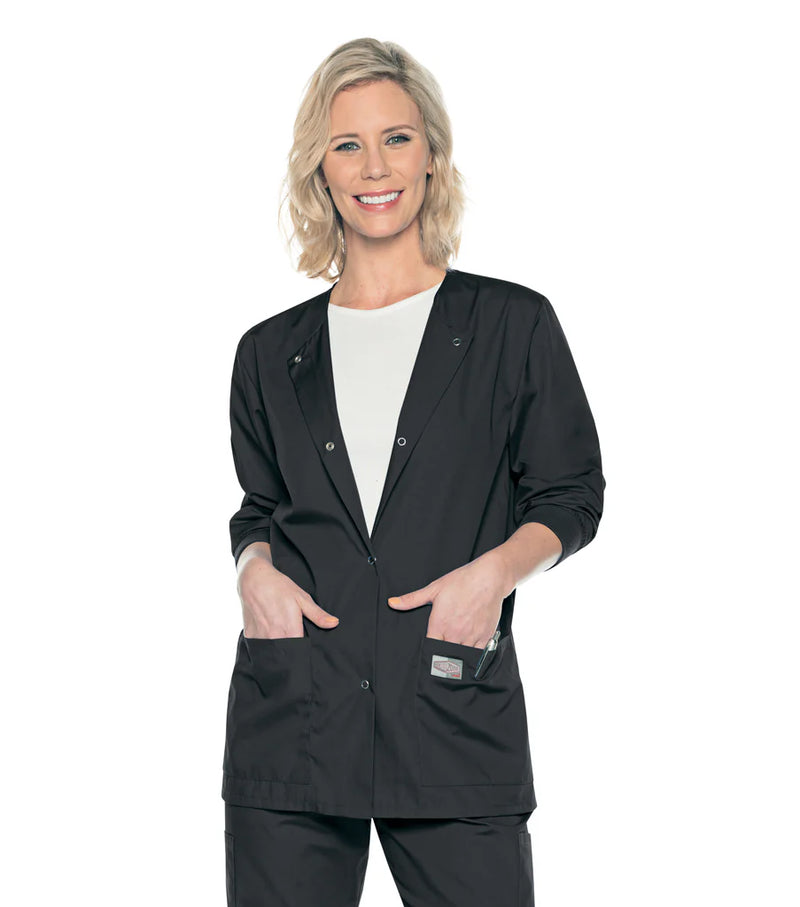 Landau 3 Pocket, Classic Relaxed Fit, Knit Cuffs, Durable Medical Scrub Jacket | PN: 70227