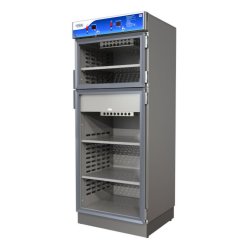 Warming Cabinet D-Series 30x26.5x74.5 Dual Chamber With Glass | Part No. DWC243074T-G-4B | MAC MEDICAL