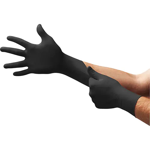 MidKnight Black Nitrile Exam Gloves, 4.7-mil, Class 2 | Part No. MK-296 | MICROFLEX