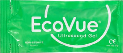 EcoVue® Ultrasound Gel Single-Use 20g Packet Non-Sterile (100 ea/bx) | Part No. 281 | ECOVUE