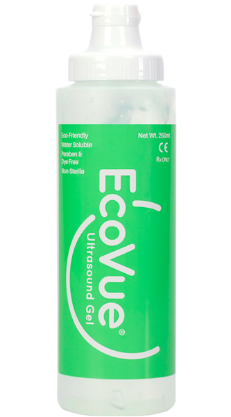 EcoVue® Ultrasound Gel Multi-Use 250mL (8.5oz.) Bottle Non-Sterile (12 ea/bx) | Part No. 286 | ECOVUE