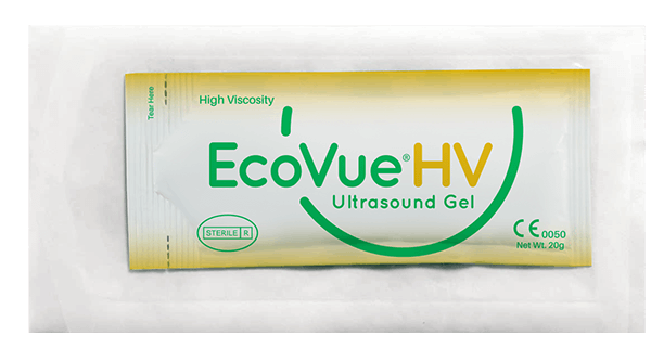 EcoVue®HV Ultrasound Gel Single-Use 20g Packet Sterile SafeWrap® (48 ea/bx) | Part No. 380 | ECOVUE