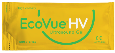 EcoVue®HV Ultrasound Gel Single-Use 20g Packet Non-Sterile (100 ea/bx) | Part No. 381 | ECOVUE