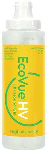 EcoVue®HV Ultrasound Gel Multi-Use 250mL (8.5oz.) Bottle Non-Sterile (12 ea./bx) | Part No. 386 | ECOVUE