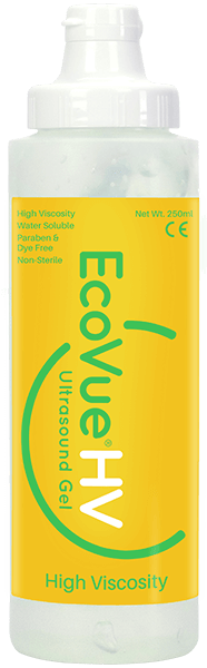 EcoVue®HV Ultrasound Gel Multi-Use 250mL (8.5oz.) Bottle Non-Sterile (12 ea./bx) | Part No. 386 | ECOVUE