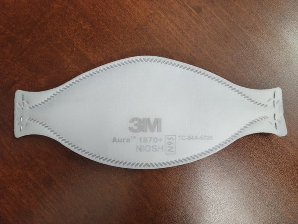 N95 Flat Fold Surgical/Medical Mask  White | Part No. 1870+ | 3M