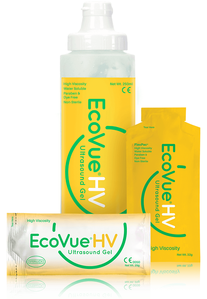 EcoVue®HV Ultrasound Gel Multi-Use 250mL (8.5oz.) Bottle Non-Sterile (12 ea./bx) | Part No. 386 | ECOVUE