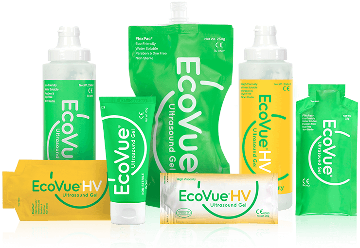 EcoVue® Ultrasound Gel Multi-Use 250mL (8.5oz.) Bottle Non-Sterile (12 ea/bx) | Part No. 286 | ECOVUE