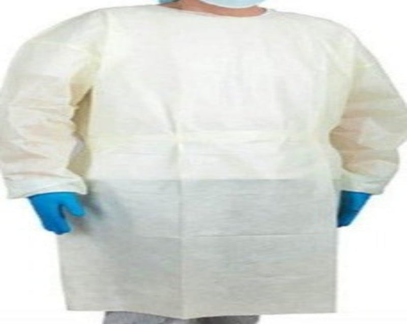 Protective Procedure Gown Adult Large Yellow (PACK OF 10) | Part No. IG004 | CYPRESS